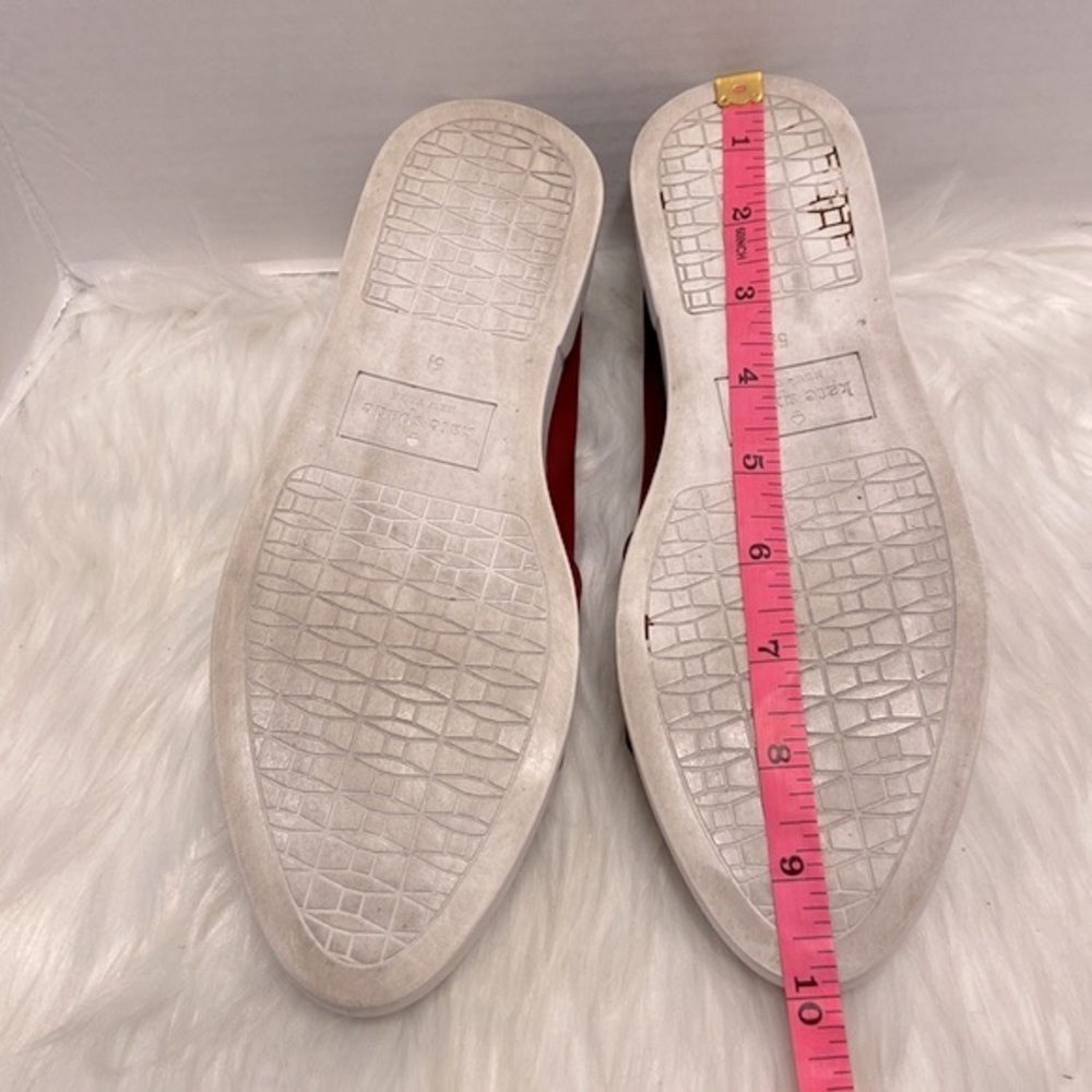 Kate Spade Courtney Grommet Slip On Burgundy Size 5 1/2 - Picture 11 of 11